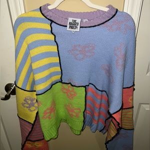 The Ragged Preist Colorful Patchwork Sweater